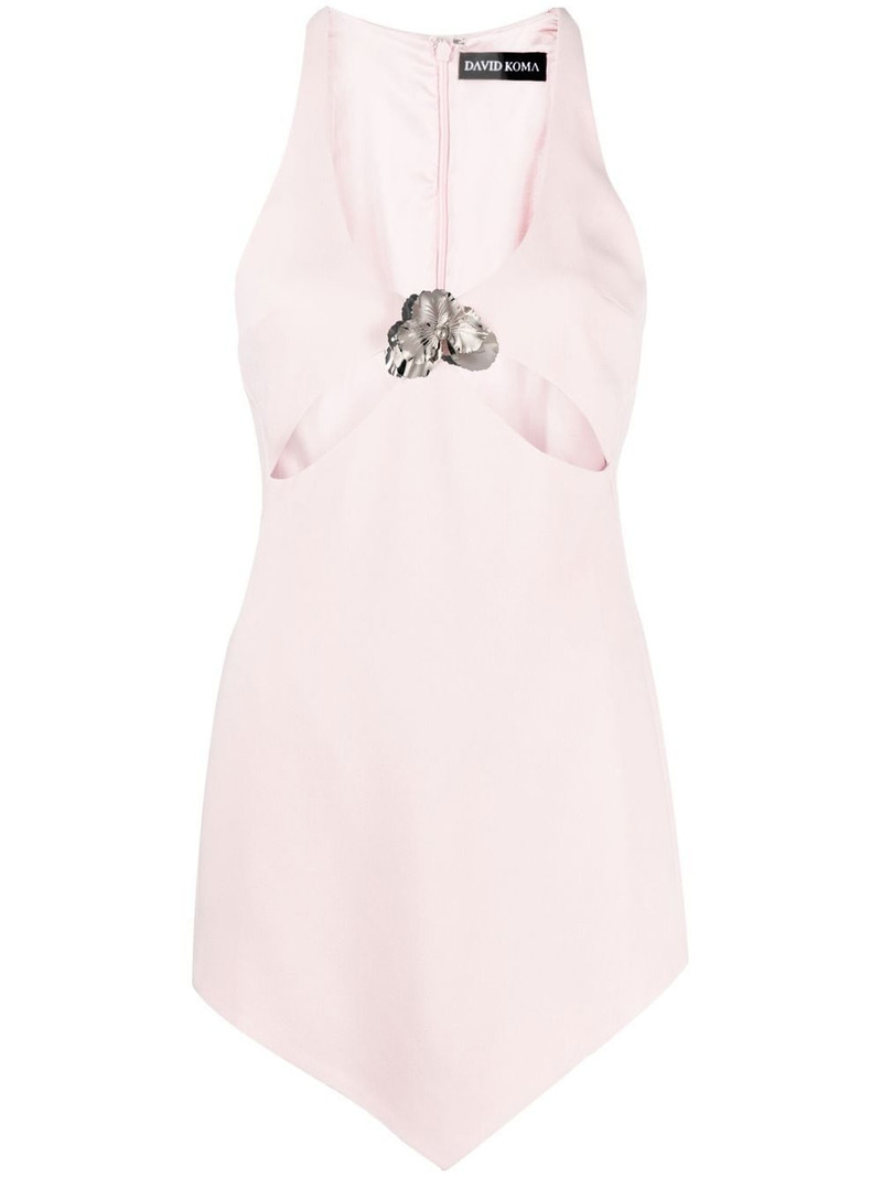 flower appliquÃ© mini dress 1