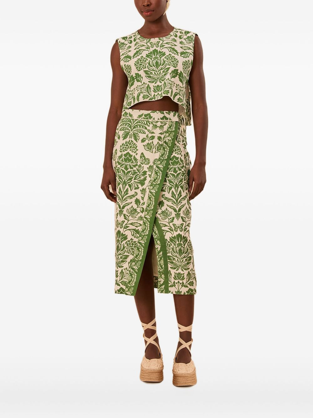 Delicate Tapestry-print top - 2