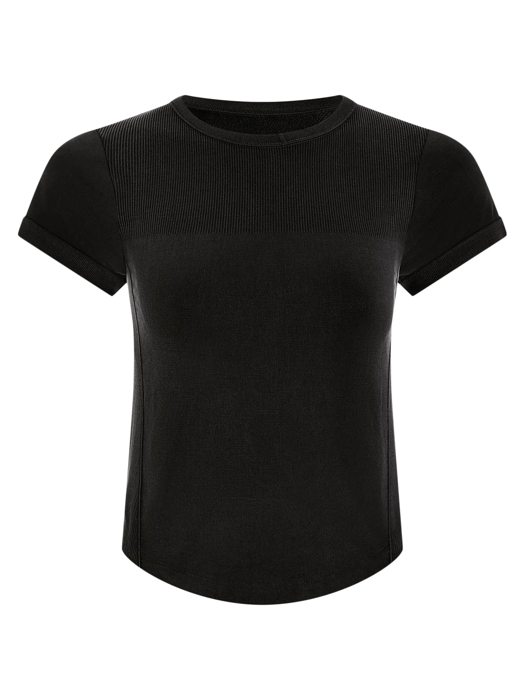 Women's Casper Seamless Crewneck T-Shirt - Black - 1