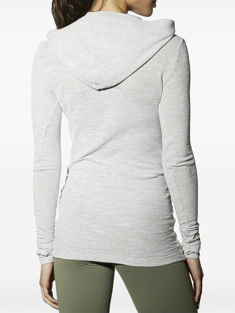 Reebok long sleeve waffle hoodie outlook