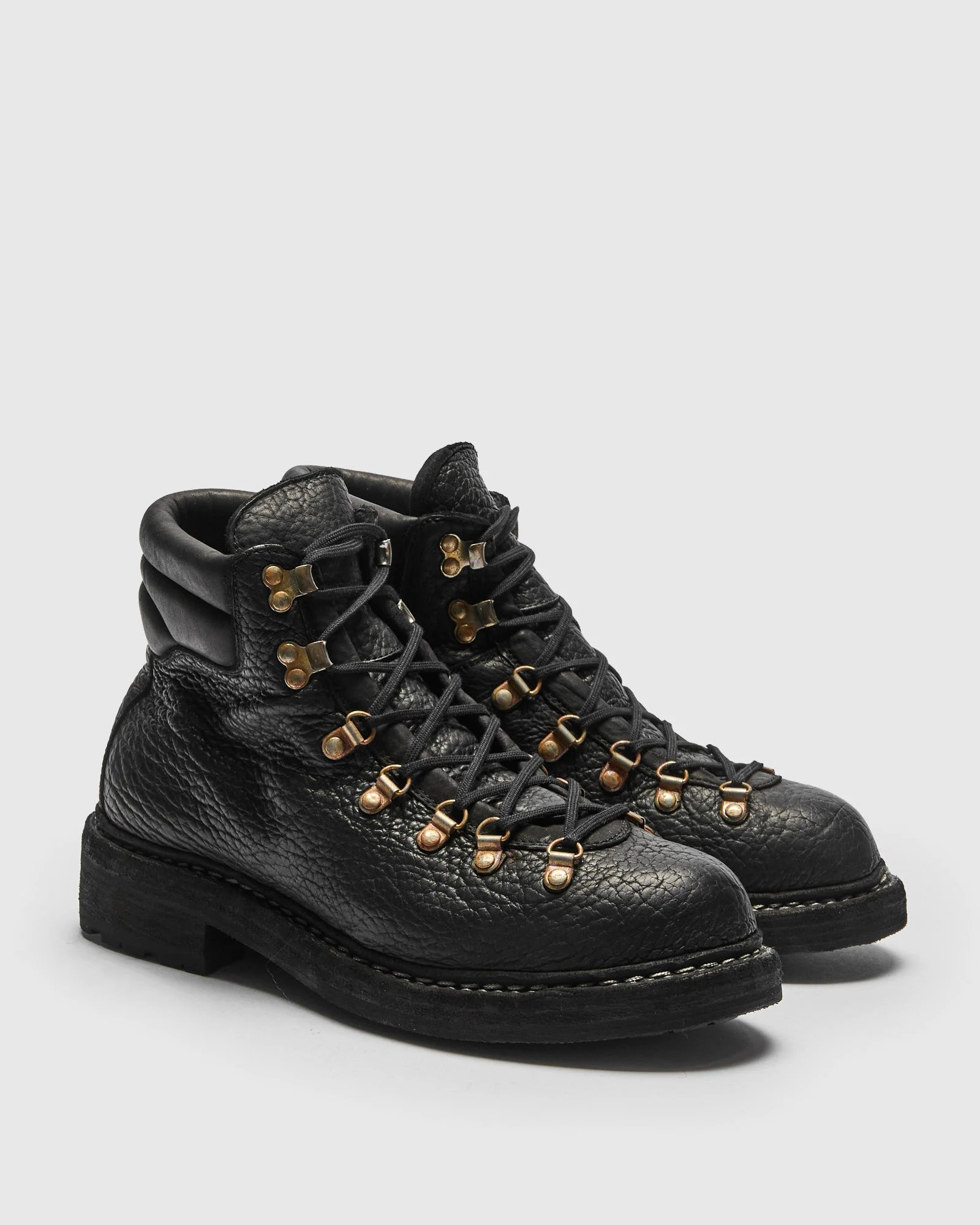 19M Hiking Boot in Black Bison Leather - 1