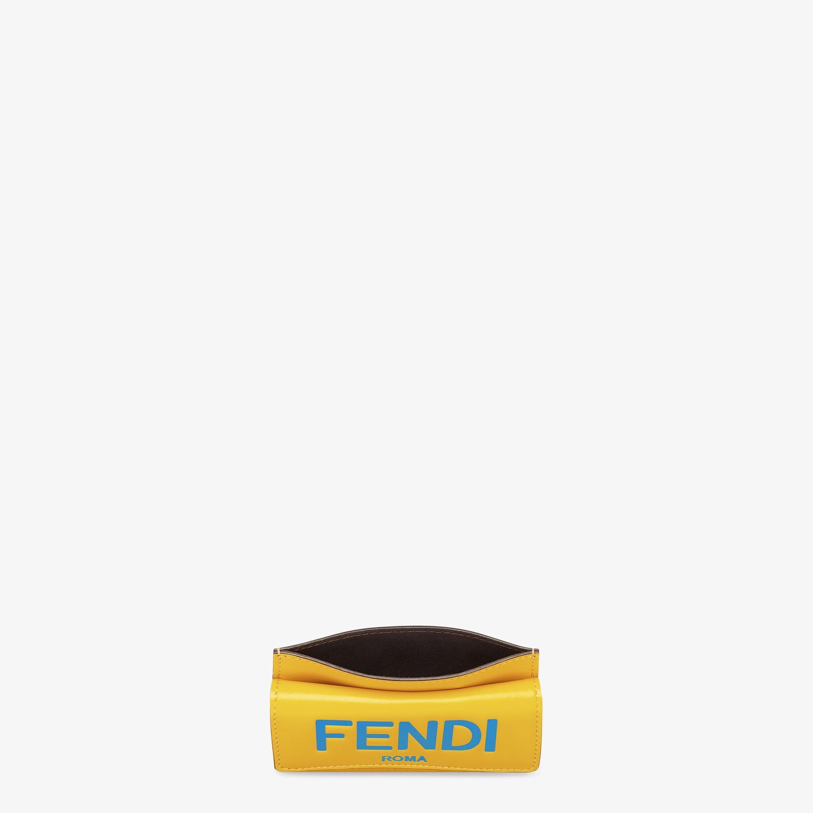 Yellow leather card holder - 4