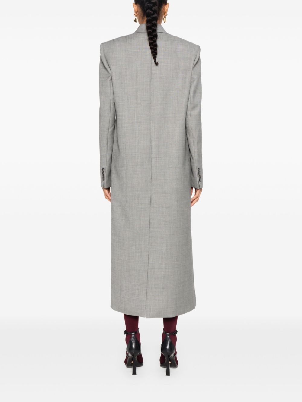 double-breasted long coat - 4