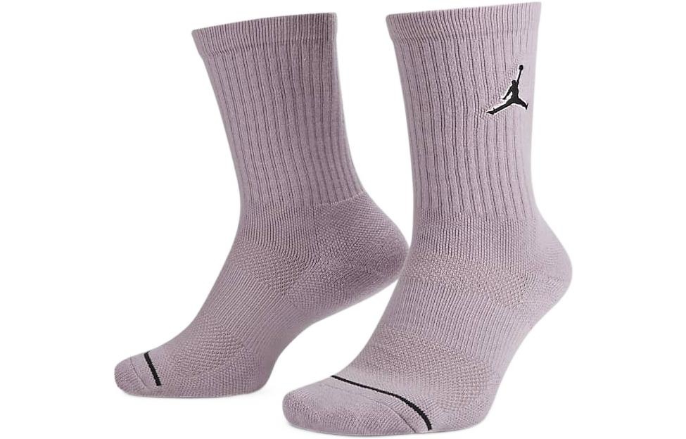 Air Jordan Everyday Max Crew Basketball Socks 'Lilac Blue Yellow' SX5545-917 - 2
