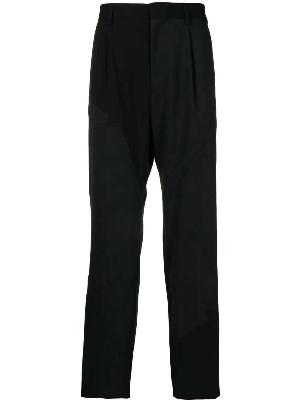 box-pleat tapered trousers - 1