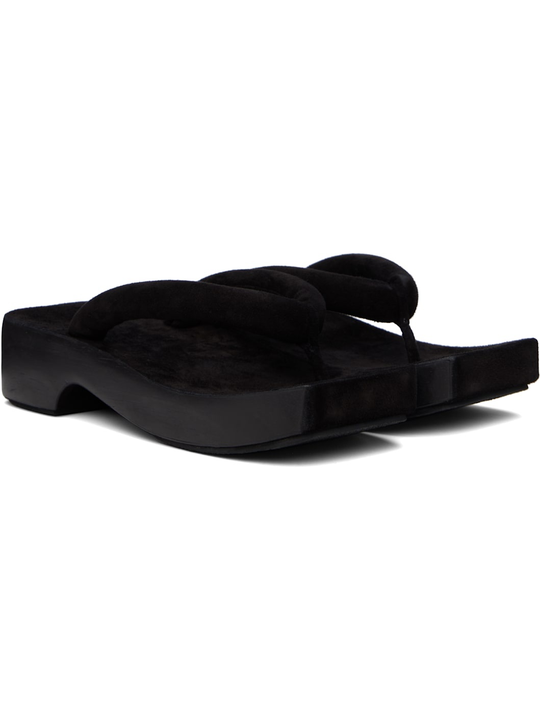 Black Zori Sandals - 4