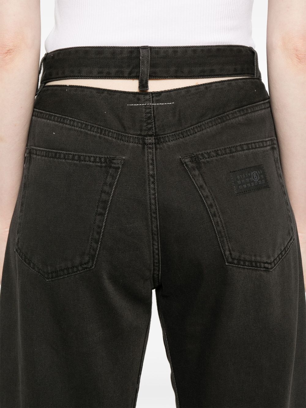 paint-splatter effect jeans - 5