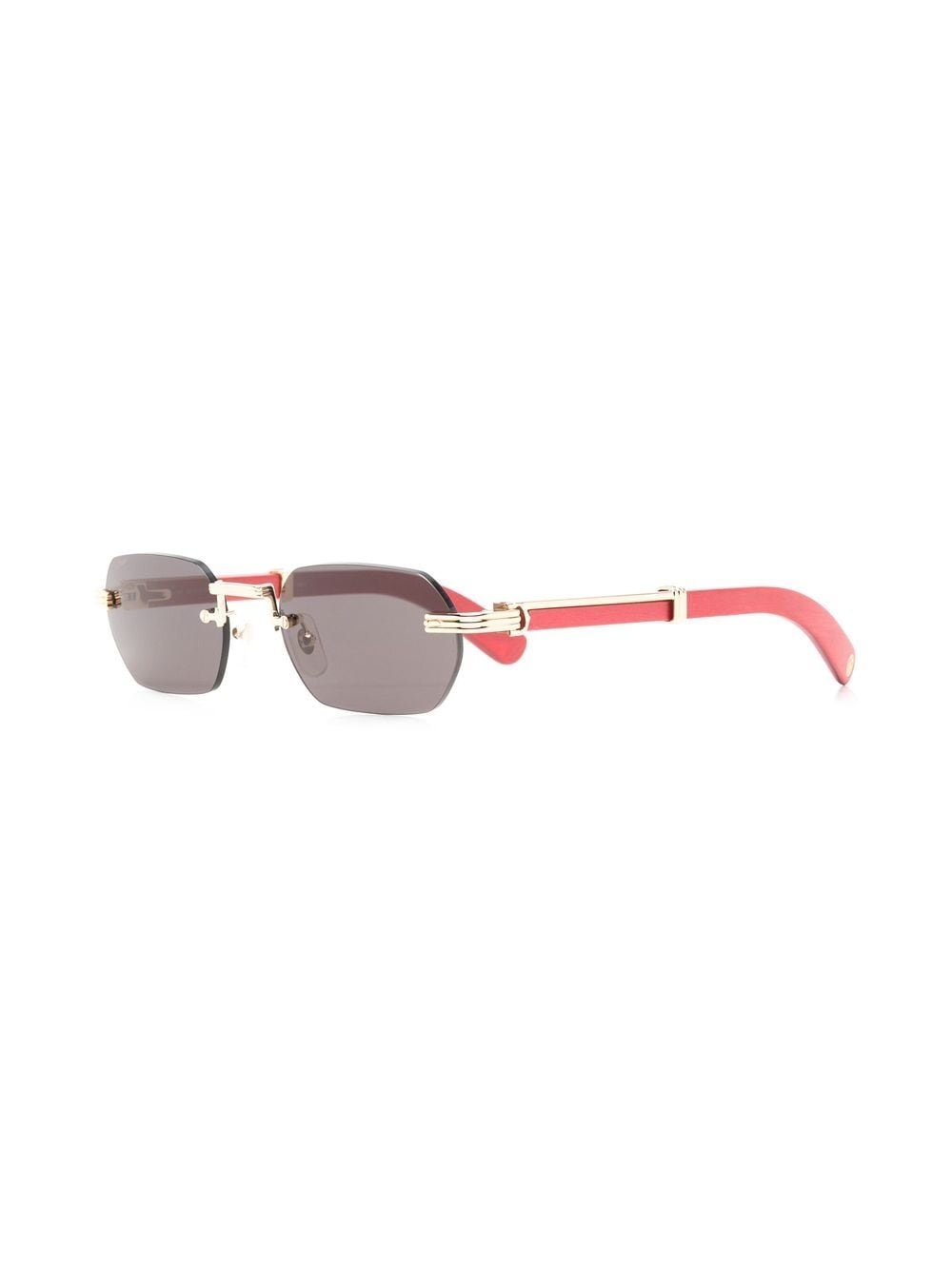 tinted geometric-frame sunglasses - 2