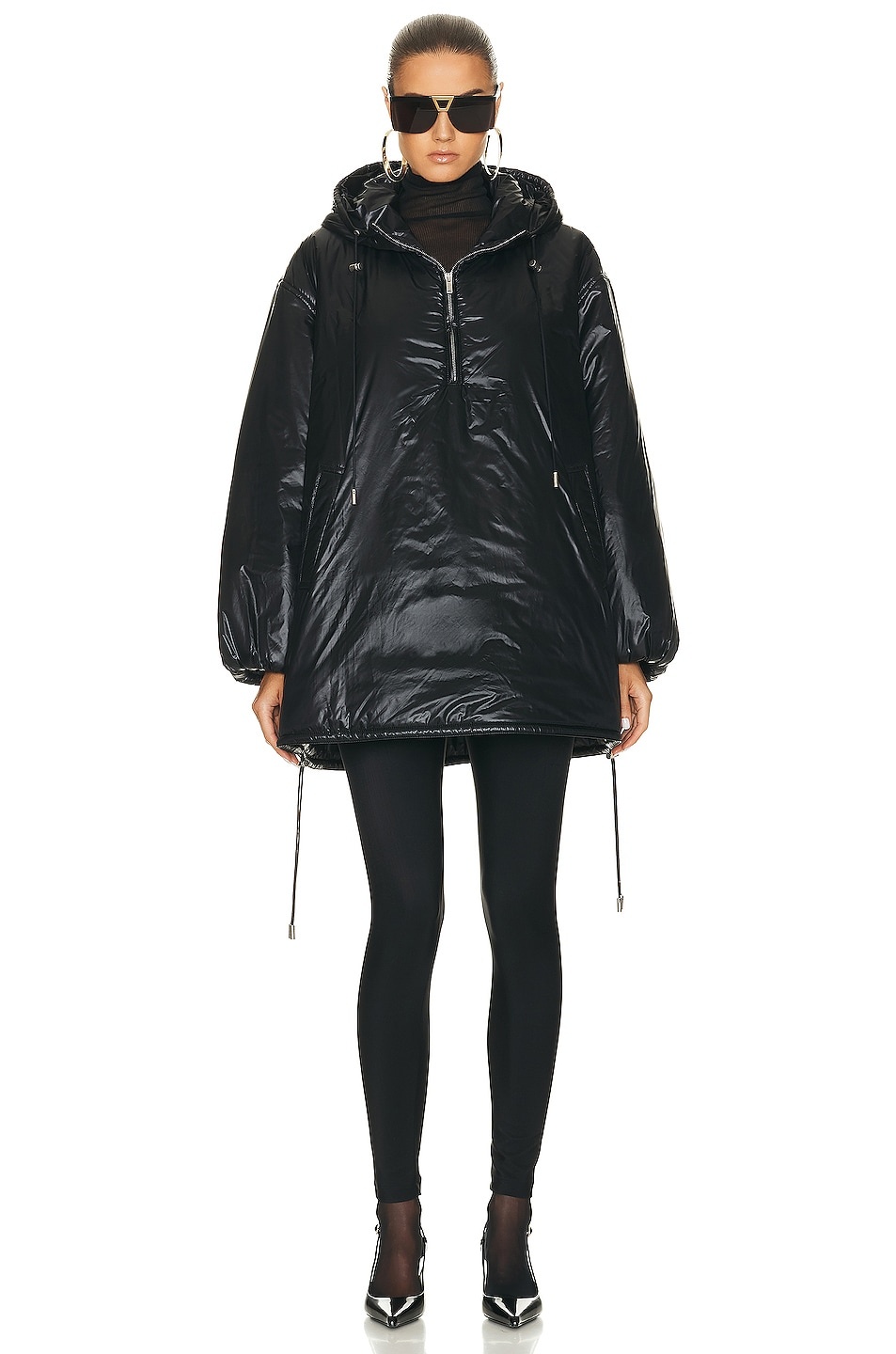 louren double satin half jacket ブラック double satin half jacket – louren store