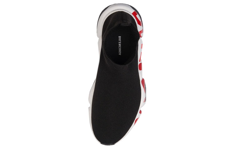 (WMNS) Balenciaga Speed Trainer 'Midsole Graffiti - Black Red' 605942W05GE1095 - 5