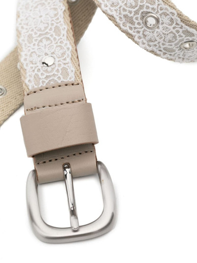 Our Legacy lace-overlay belt outlook