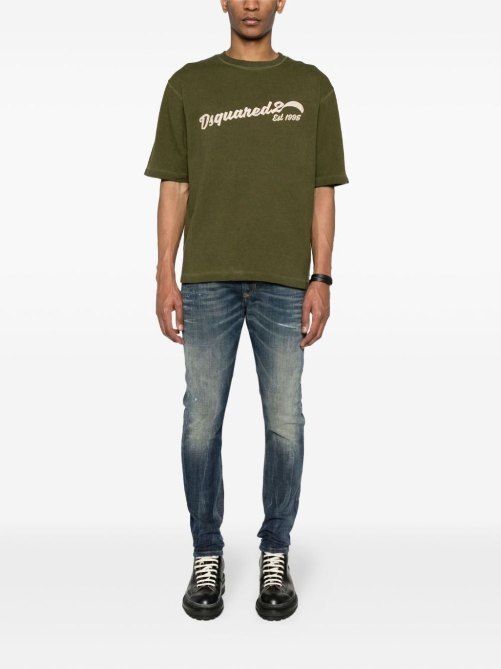 logo-embroidered T-shirt - 2