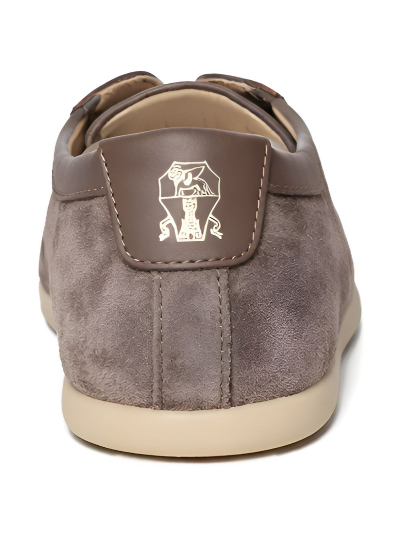 Brunello Cucinelli lace-up leather sneakers outlook