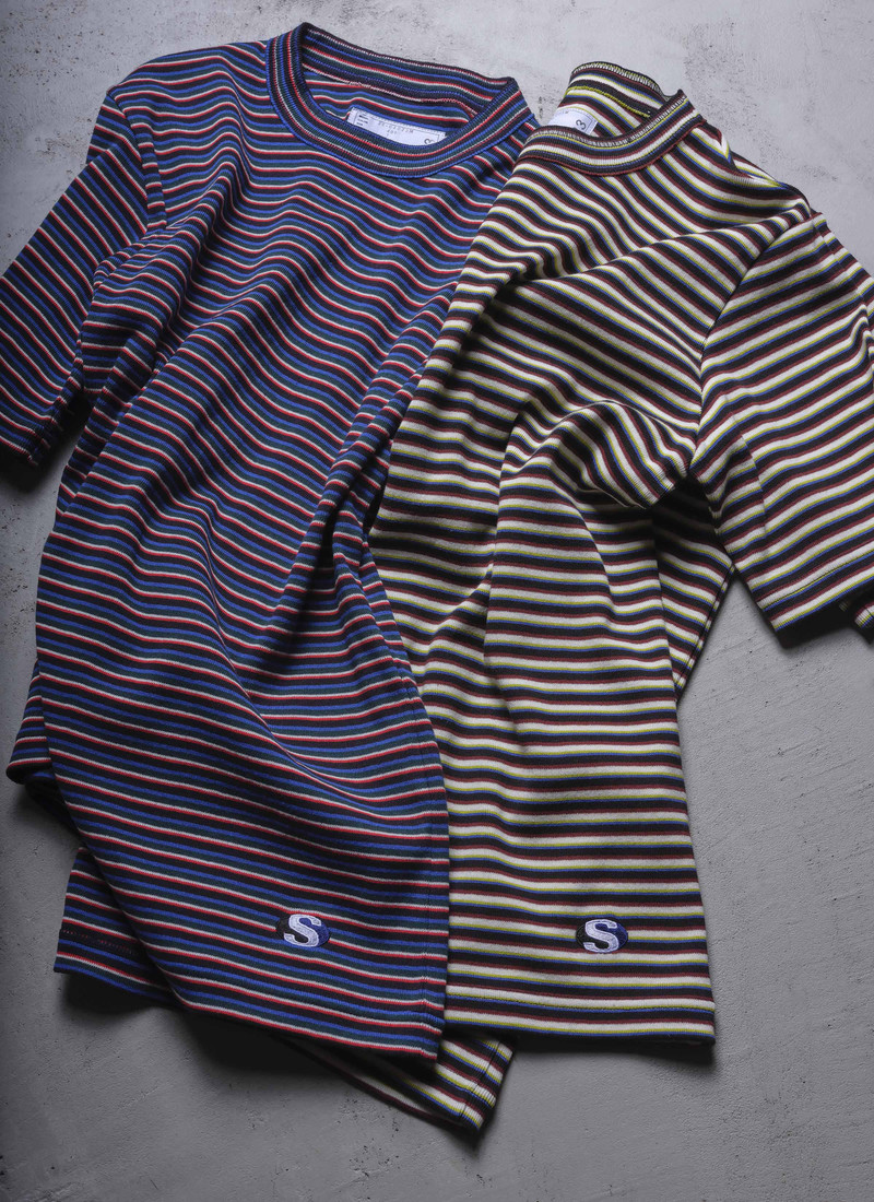 Stripe Cotton Rib T-Shirt 4