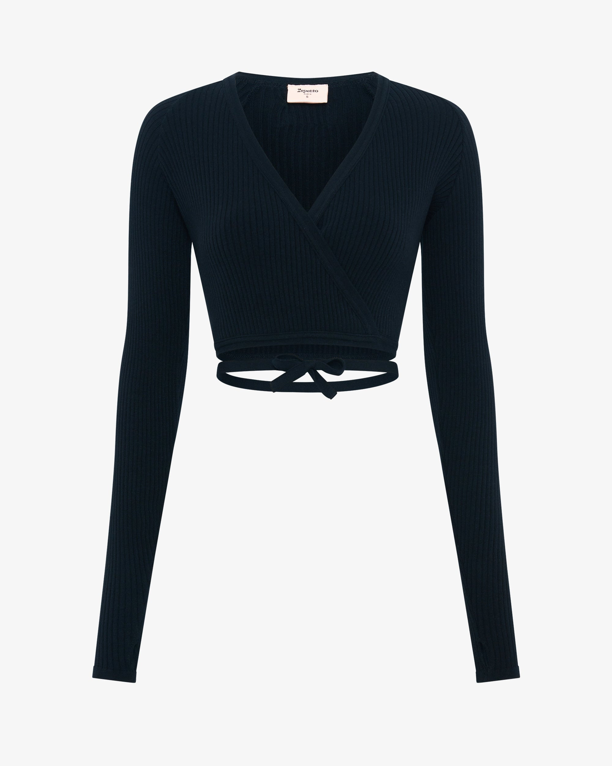 RIB-KNIT WRAP-OVER - 2