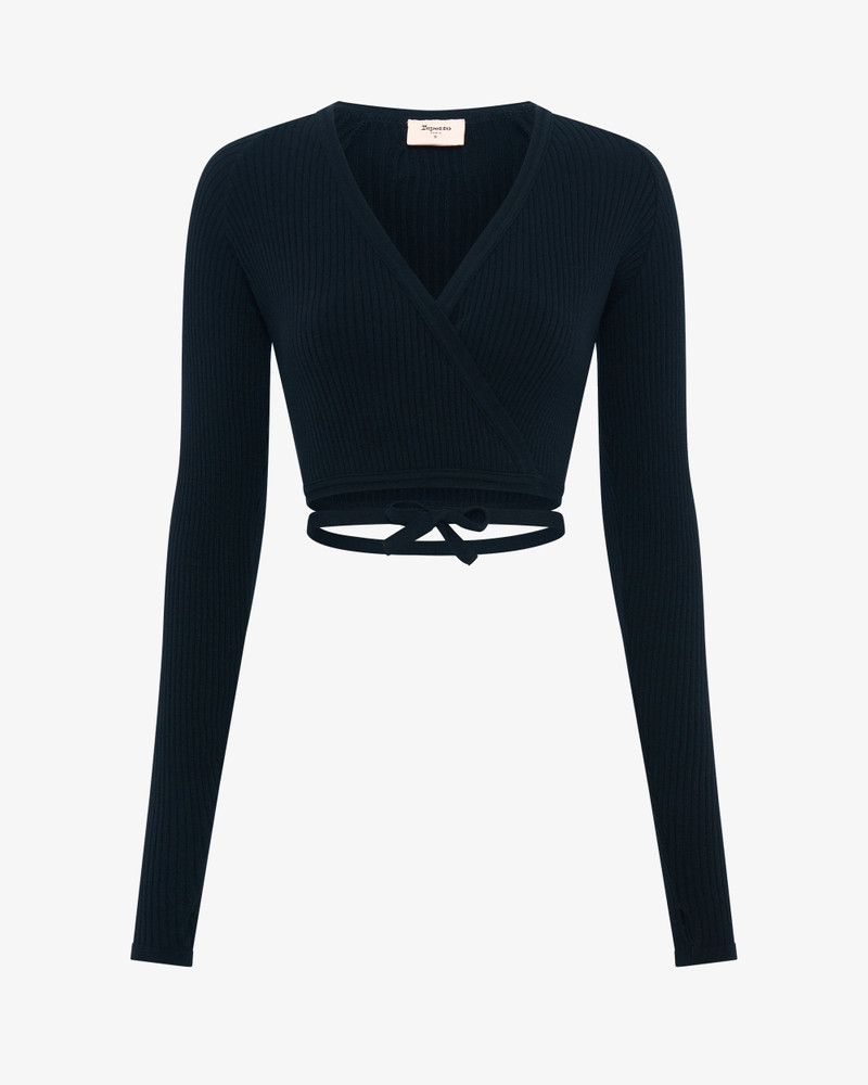 Repetto RIB-KNIT WRAP-OVER outlook