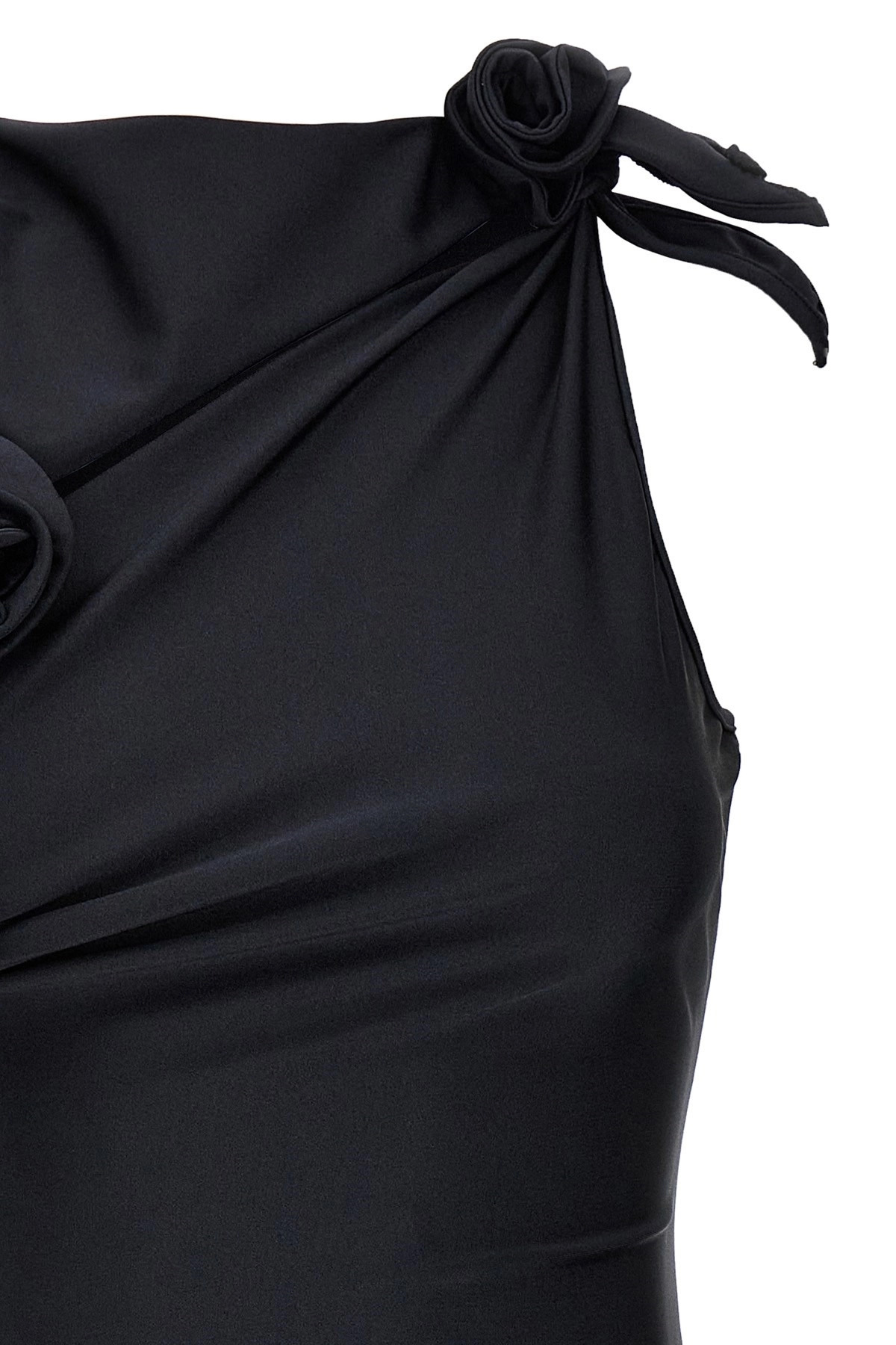 'Asymmetric Flower' mini dress - 3