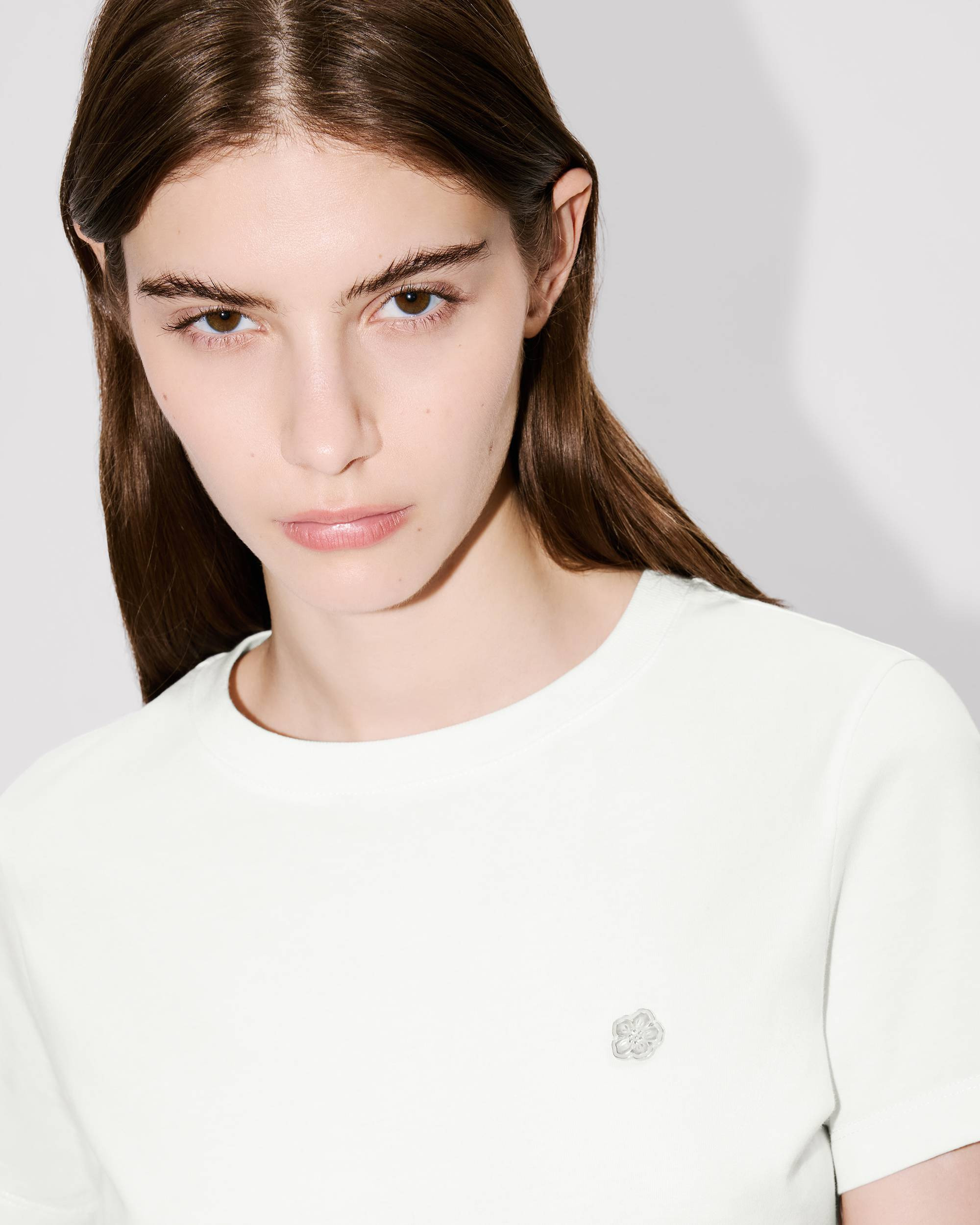 'Boke Flower' embroidered T-shirt in cotton - 6