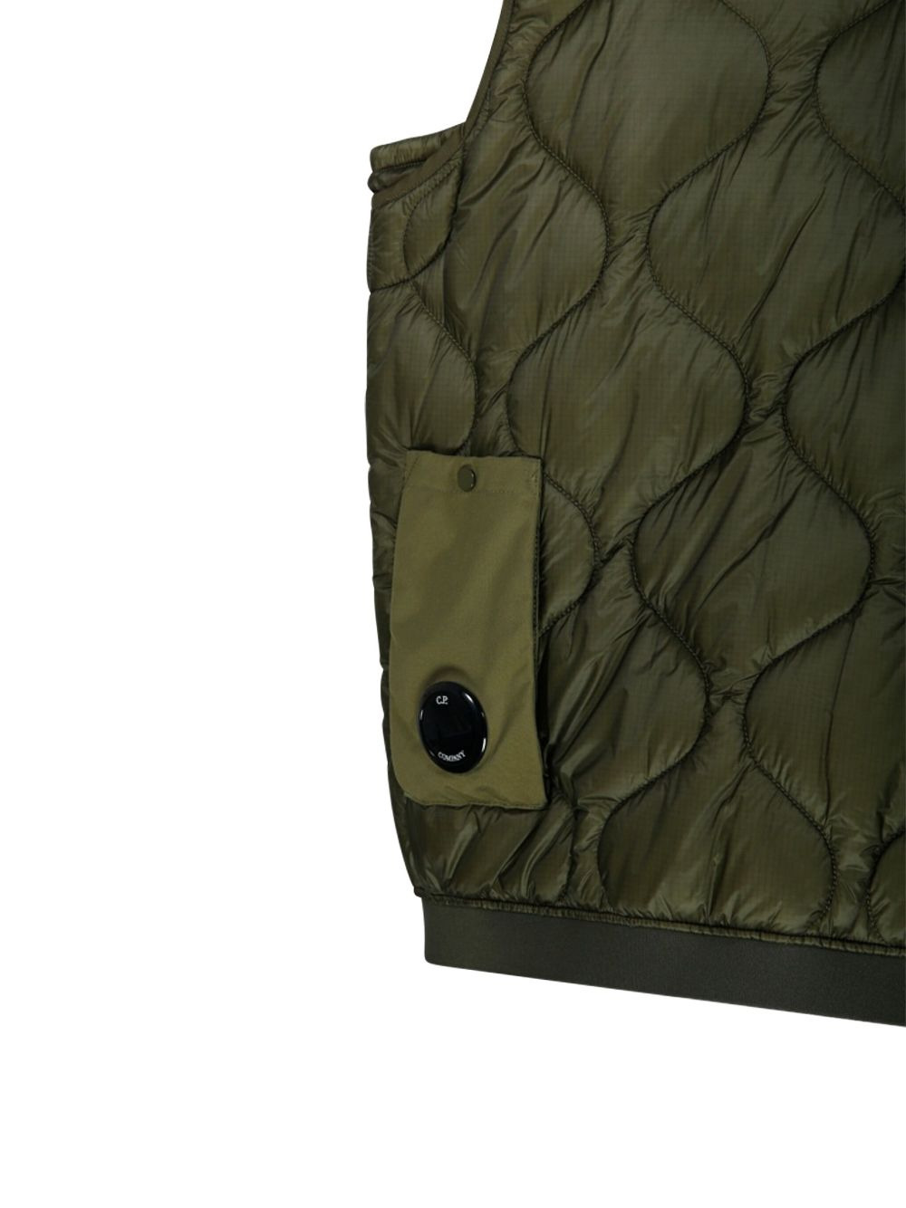 zip-up quilted vest - 4