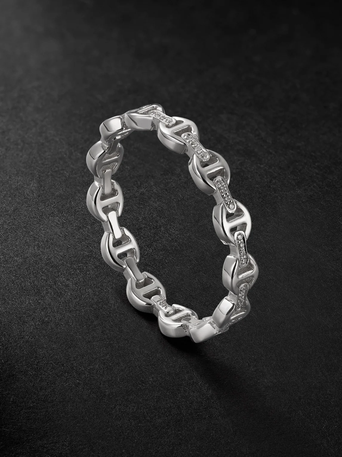 Micro Dame II 18-Karat White Gold Diamond Ring - 1