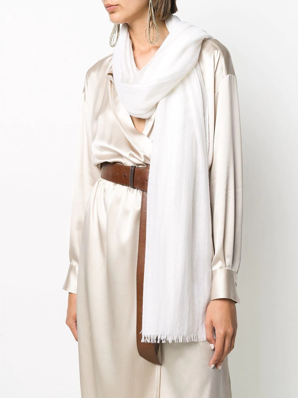 cashmere-knit scarf - 2