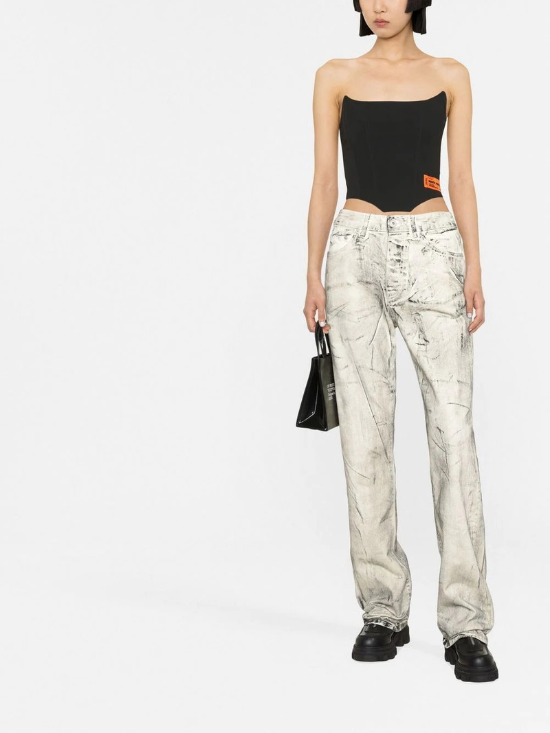 Heron Preston overdyed spray jeans outlook