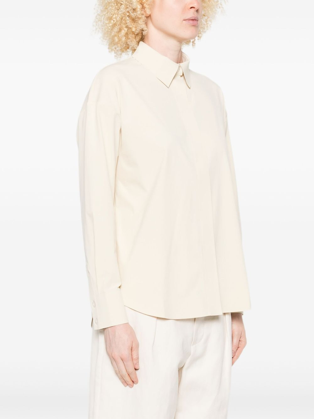 long-sleeve collared shirt - 3