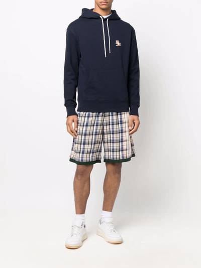 Maison Kitsuné logo patch hoodie outlook