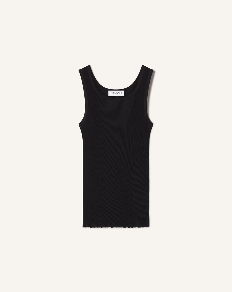 PLEATED JERSEY TANK TOP 1