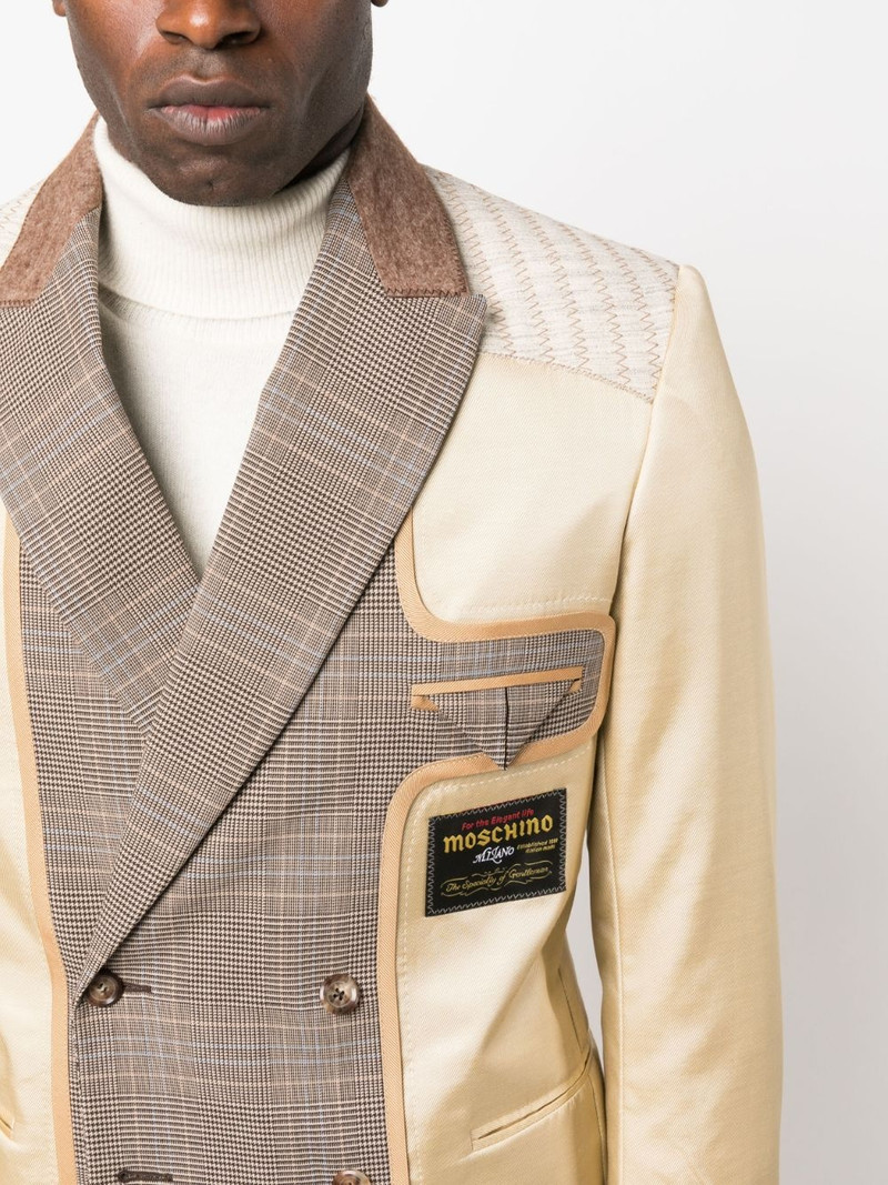 panelled double-breasted blazer 5