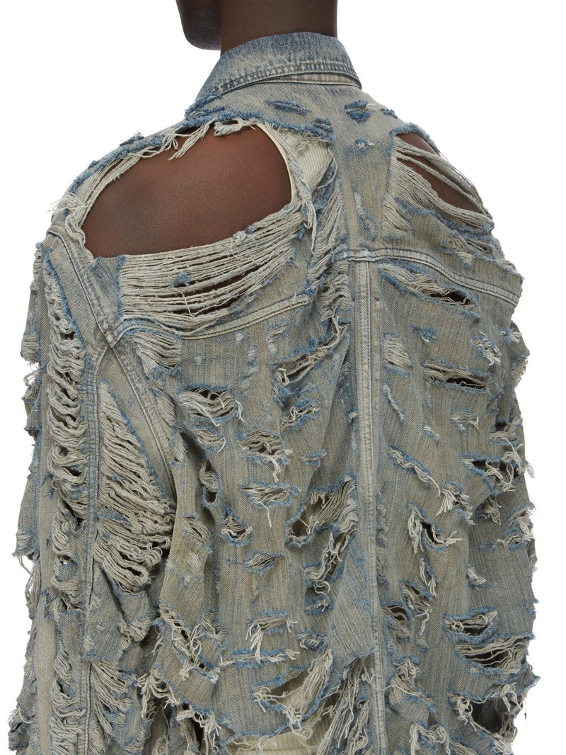 Jumbo Worker distressed denim jacket 5