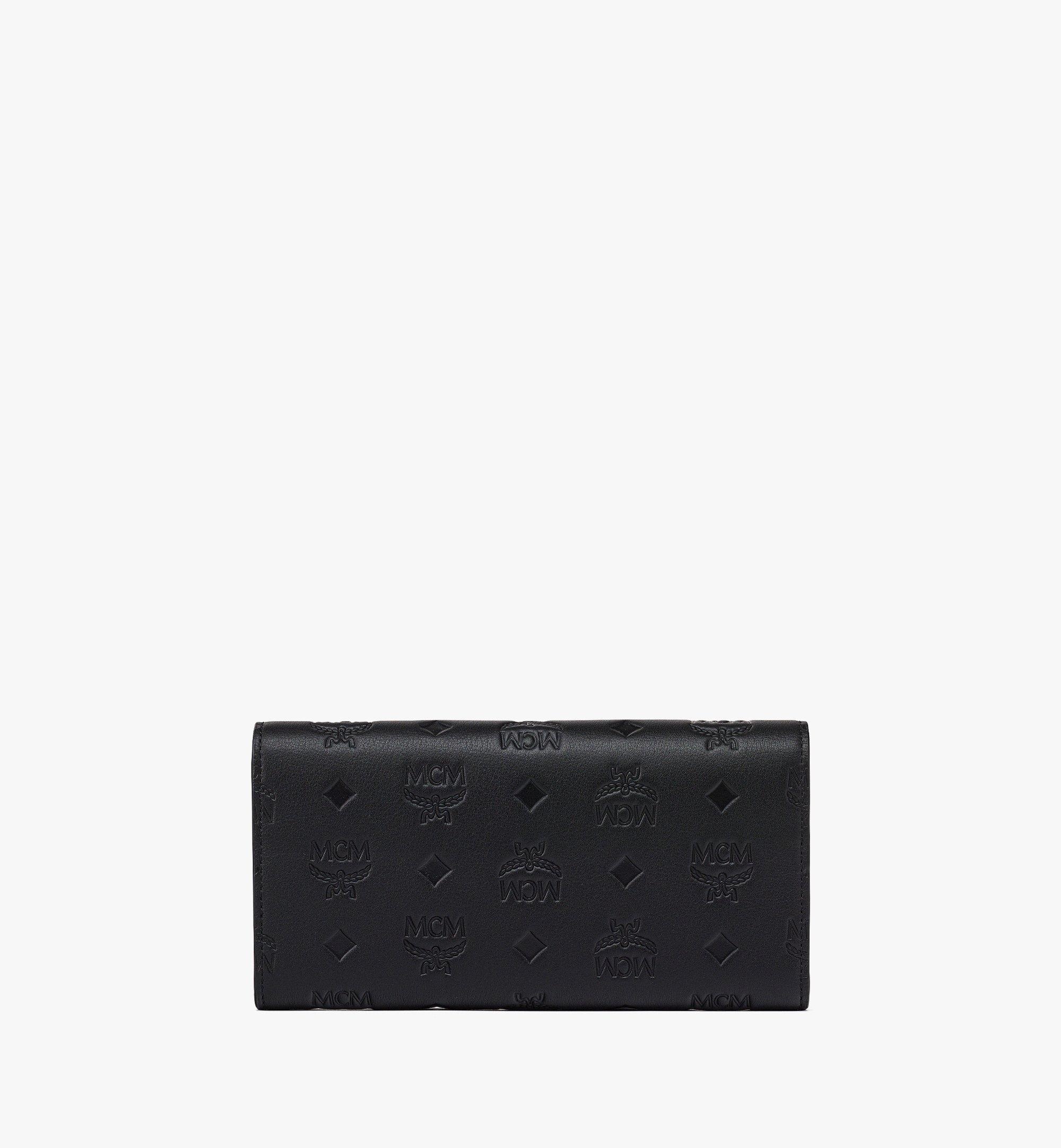 Aren Continental Wallet in Embossed Monogram Leather - 3