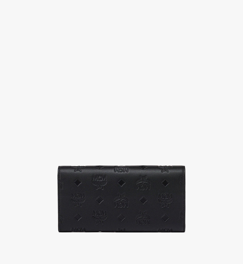 Aren Continental Wallet in Embossed Monogram Leather 3
