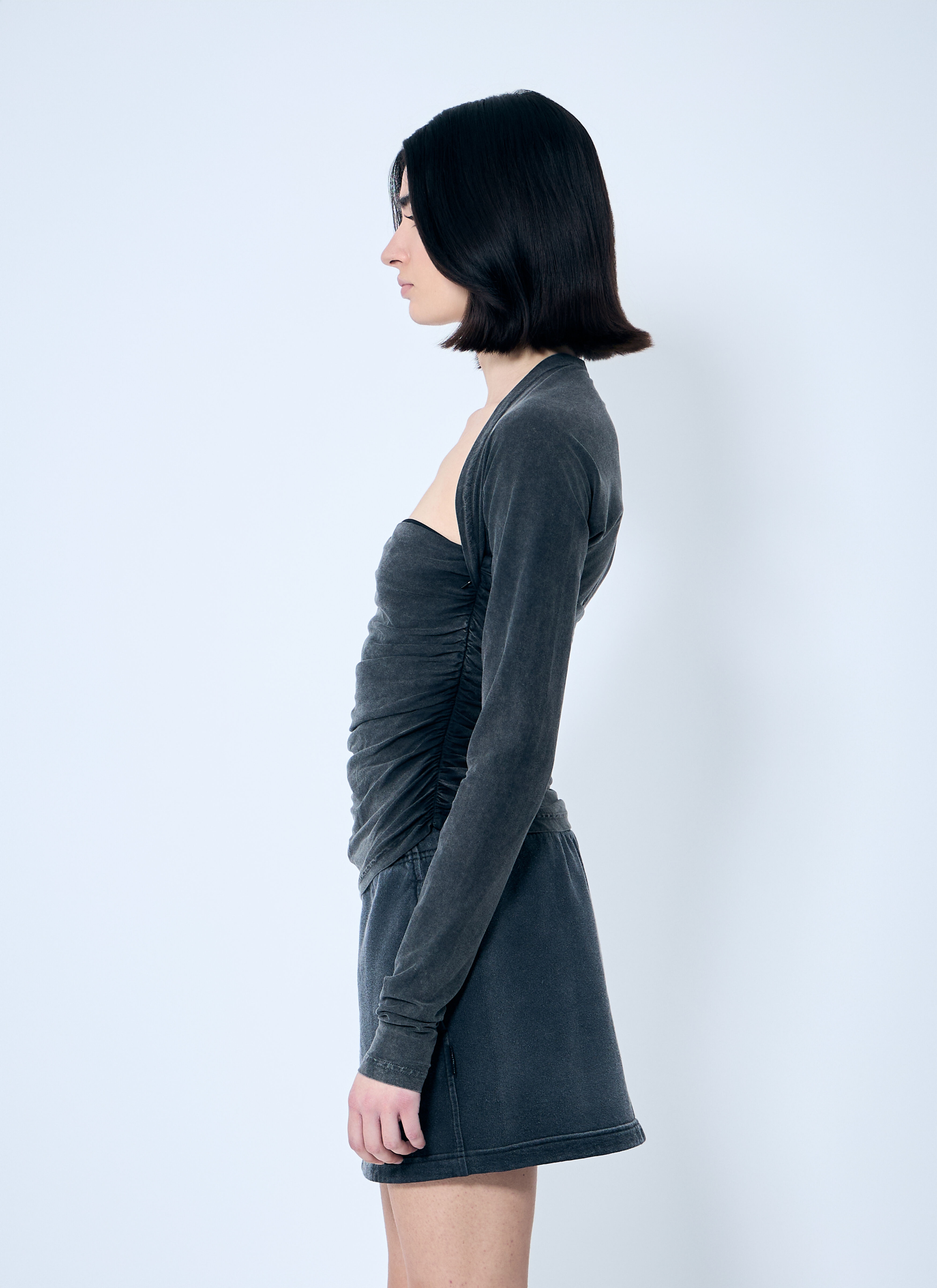 Ruched Square Neck Top - 3