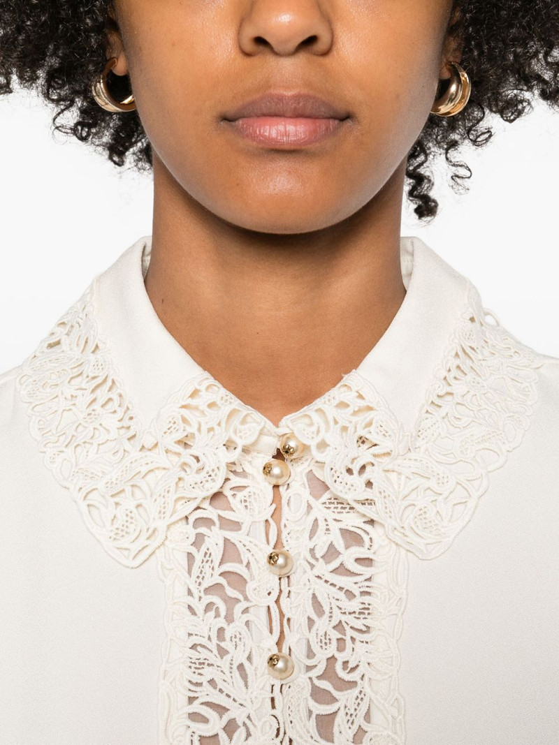 lace-trimmed blouse 5