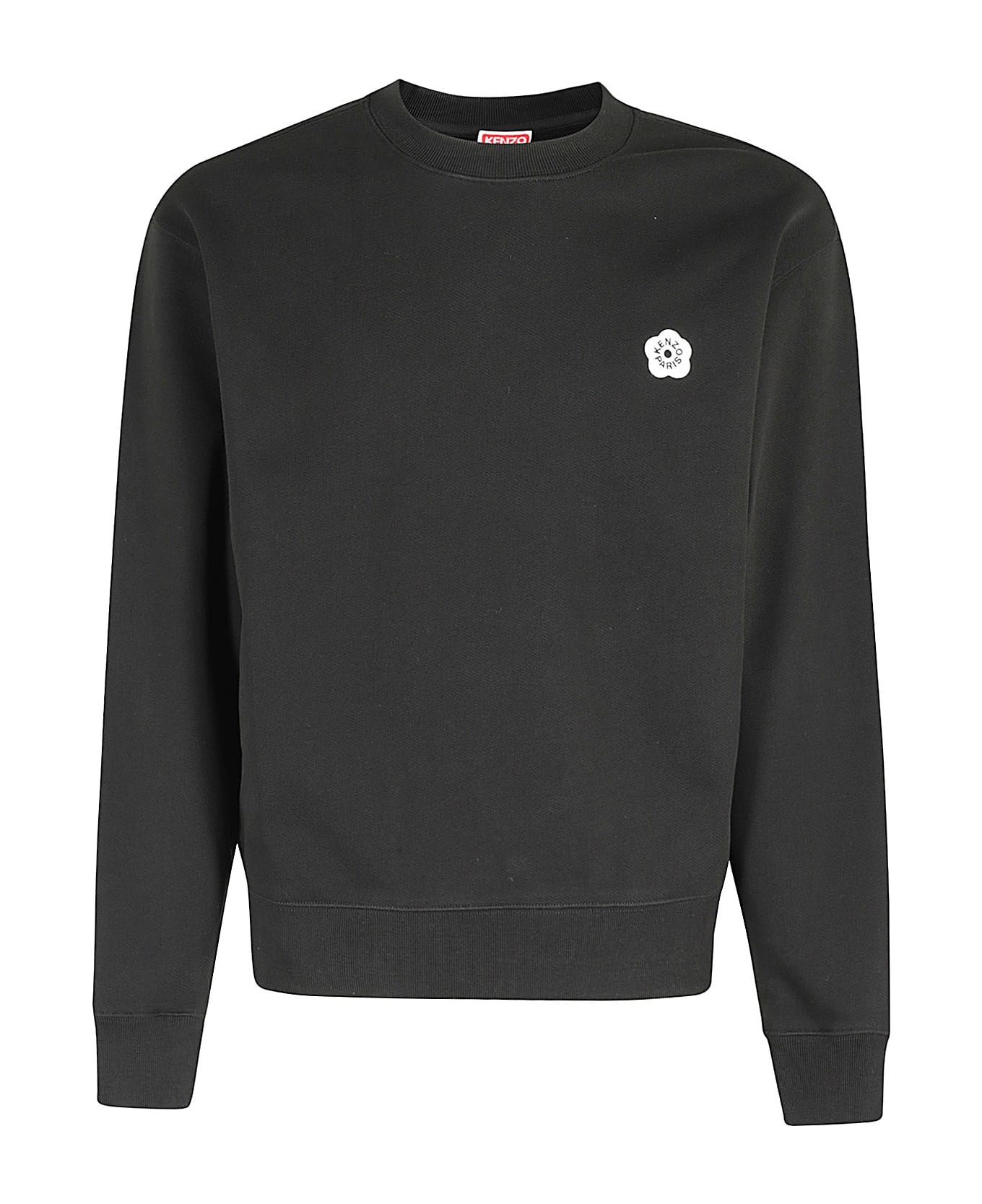★KENZO★ Gats Bokeh 20 Classic Sweatshirt Black FE65SW2204M Boke Flower' embroidered oversized hoodie in cotton | Men's