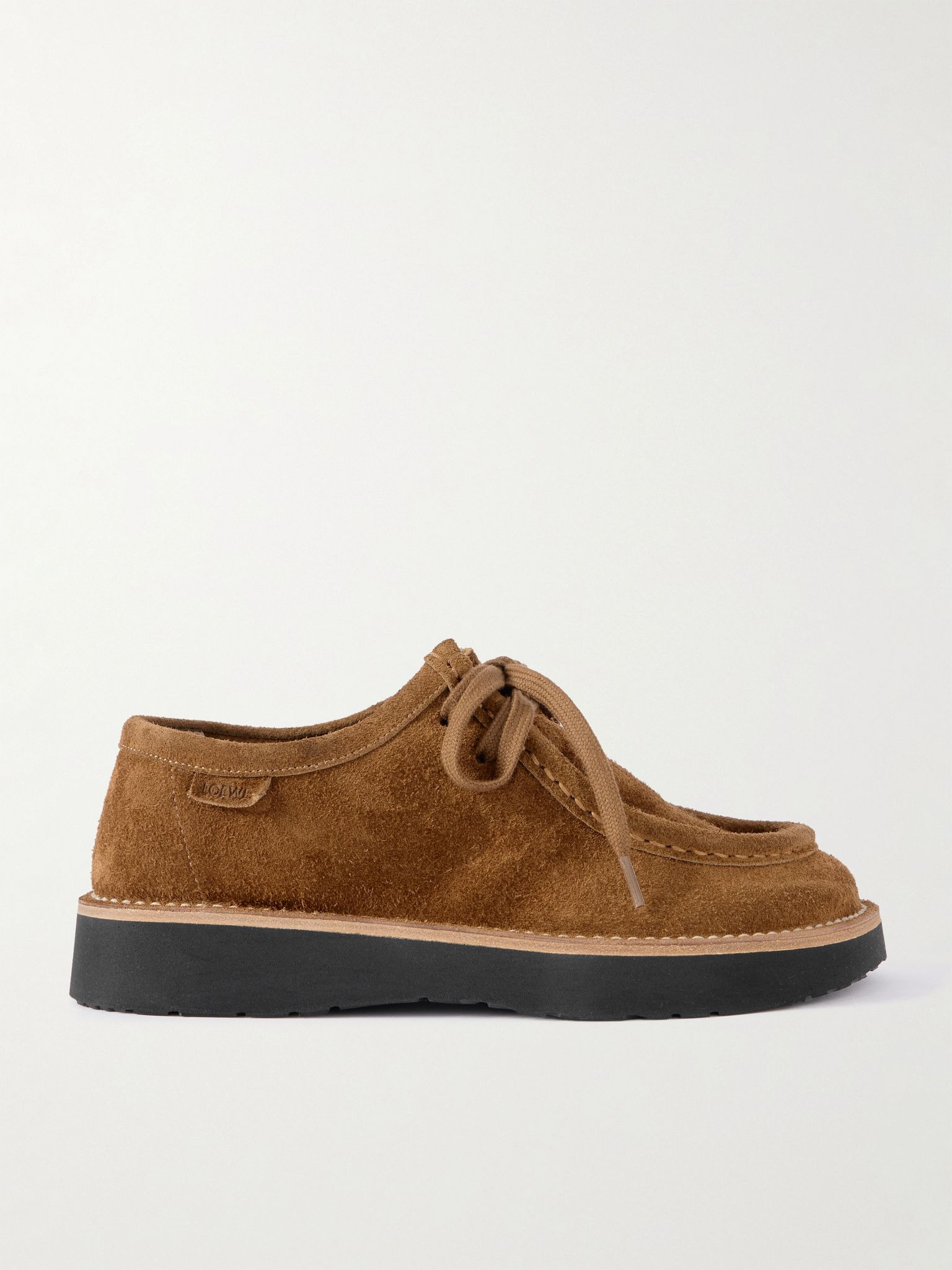 Faro brushed-suede loafers Brown - 1