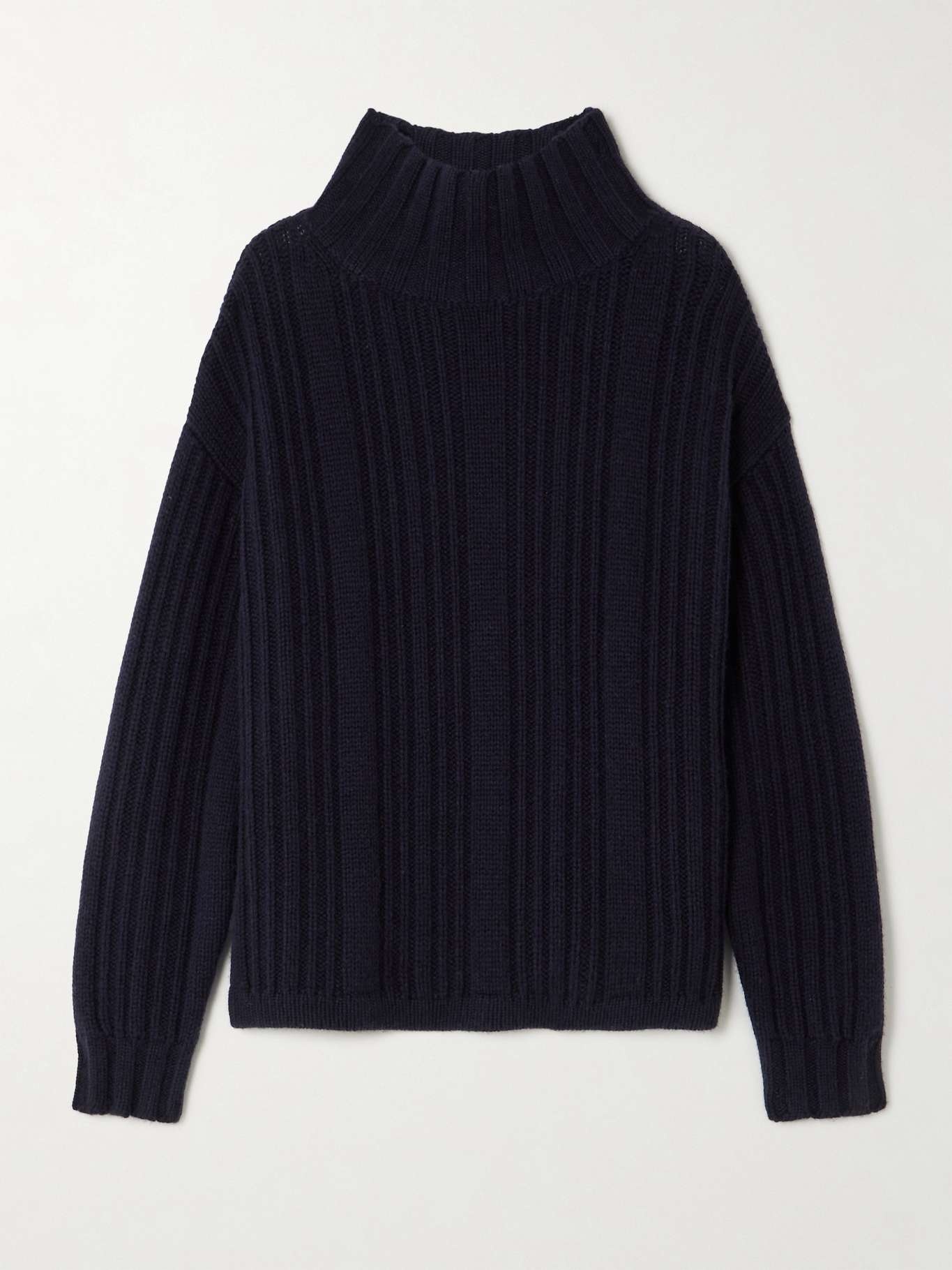 Vitalba ribbed wool and cashmere-blend turtleneck sweater - 1