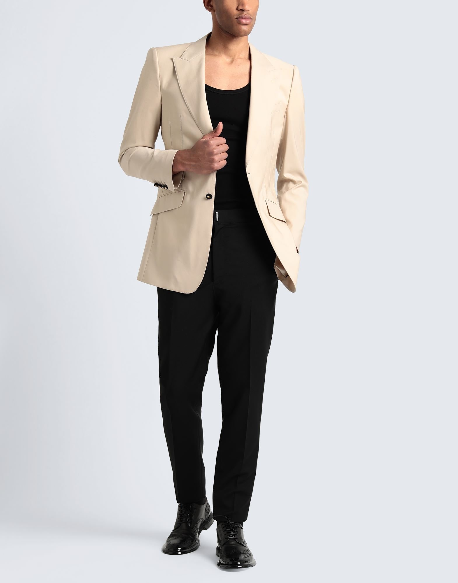 Beige Men's Blazer - 2