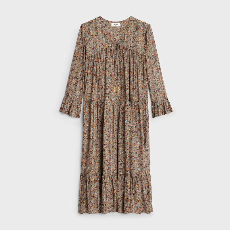 midi dress in lamé sablé 1