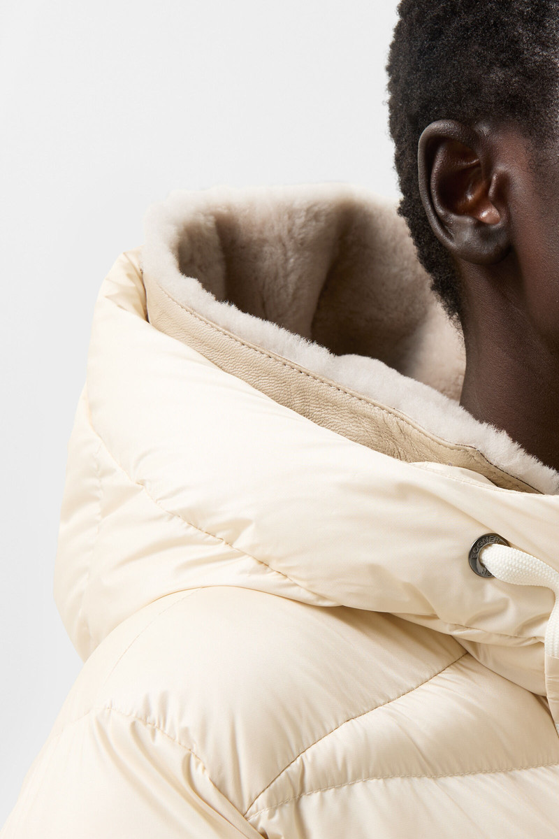 Jonna down coat in Cream 9
