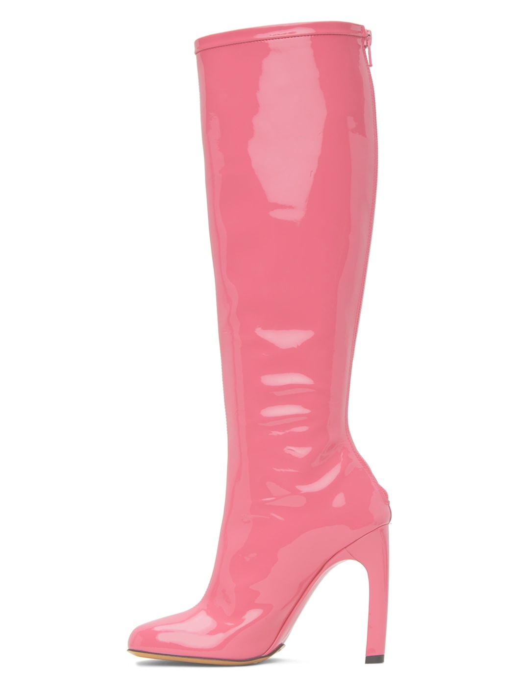 Pink Structured Tall Boots - 3
