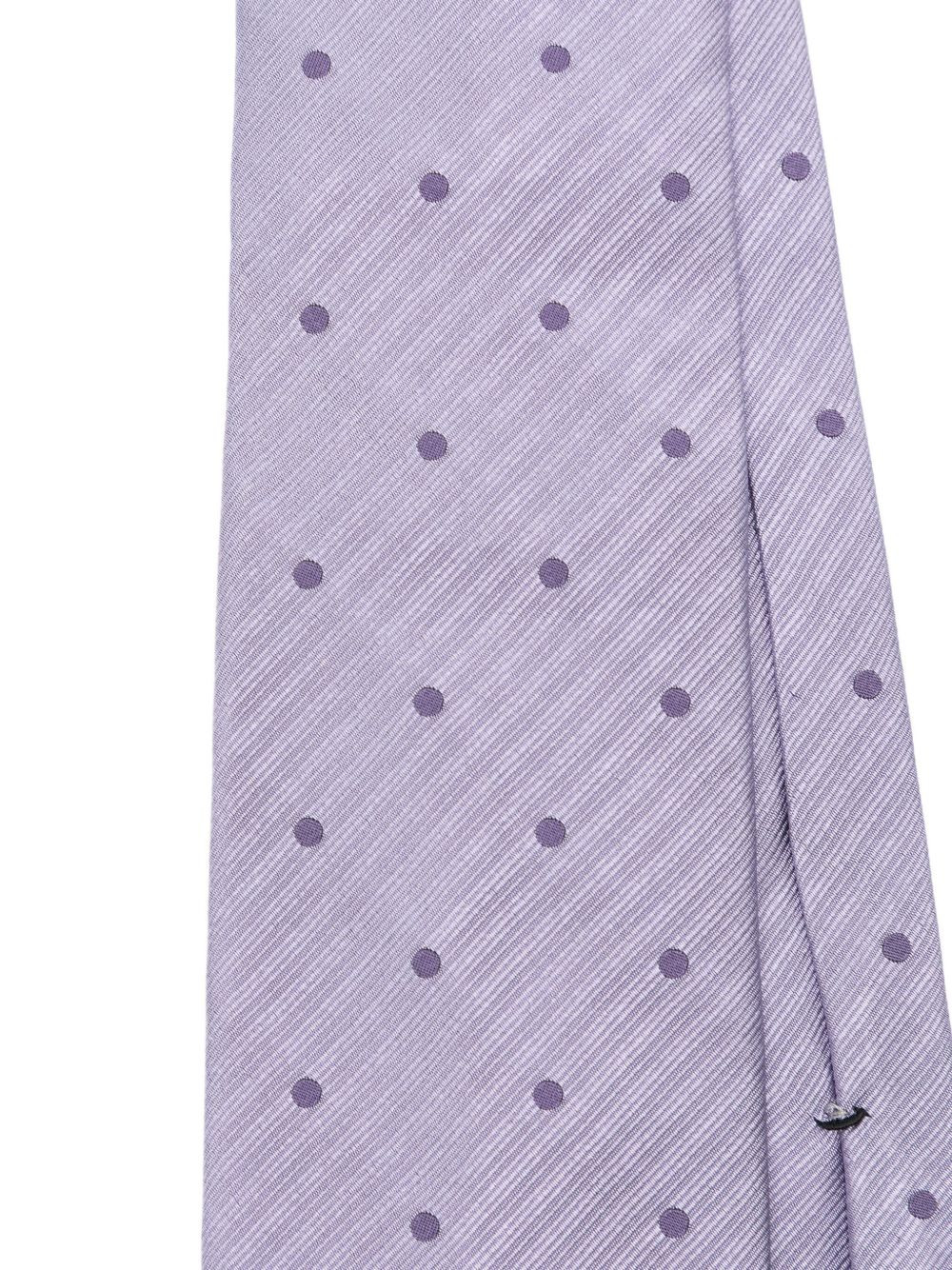silk polka-dot tie - 2