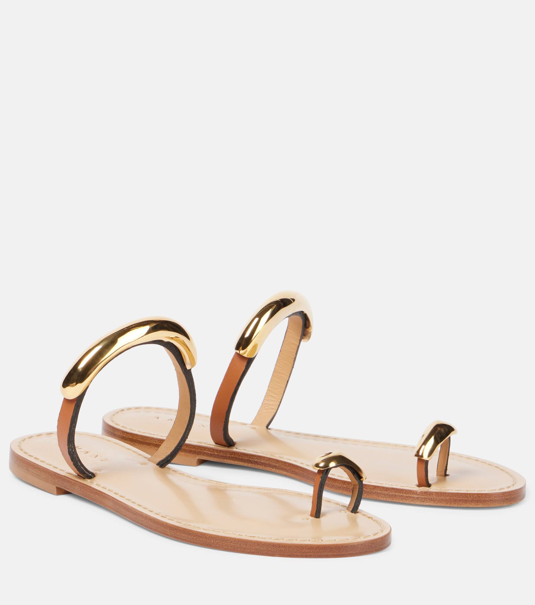 Samburu embellished leather sandals - 1