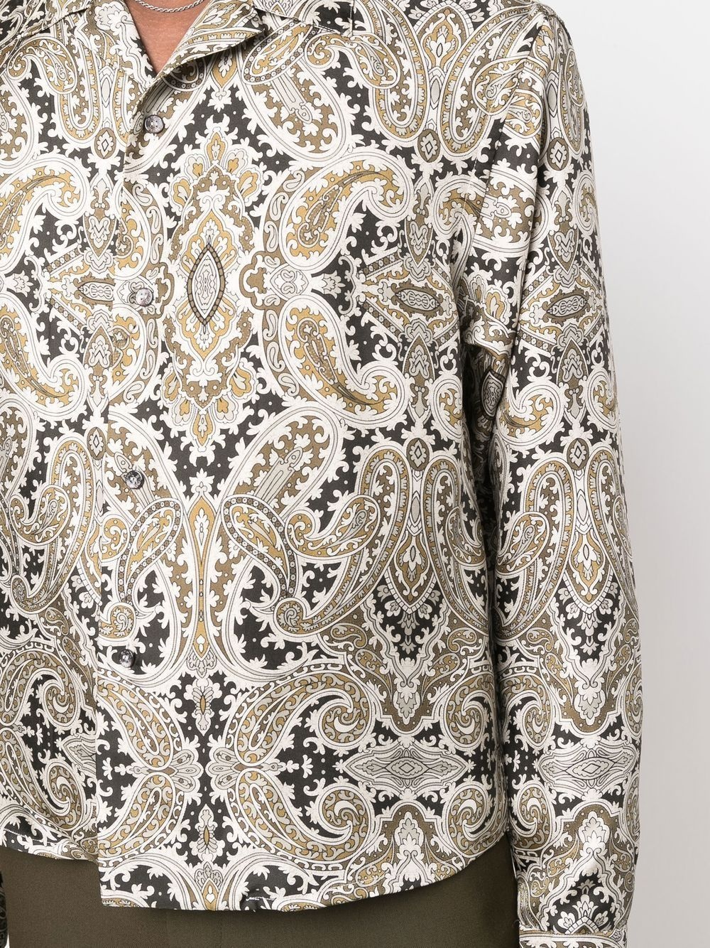 paisley-print silk shirt - 5