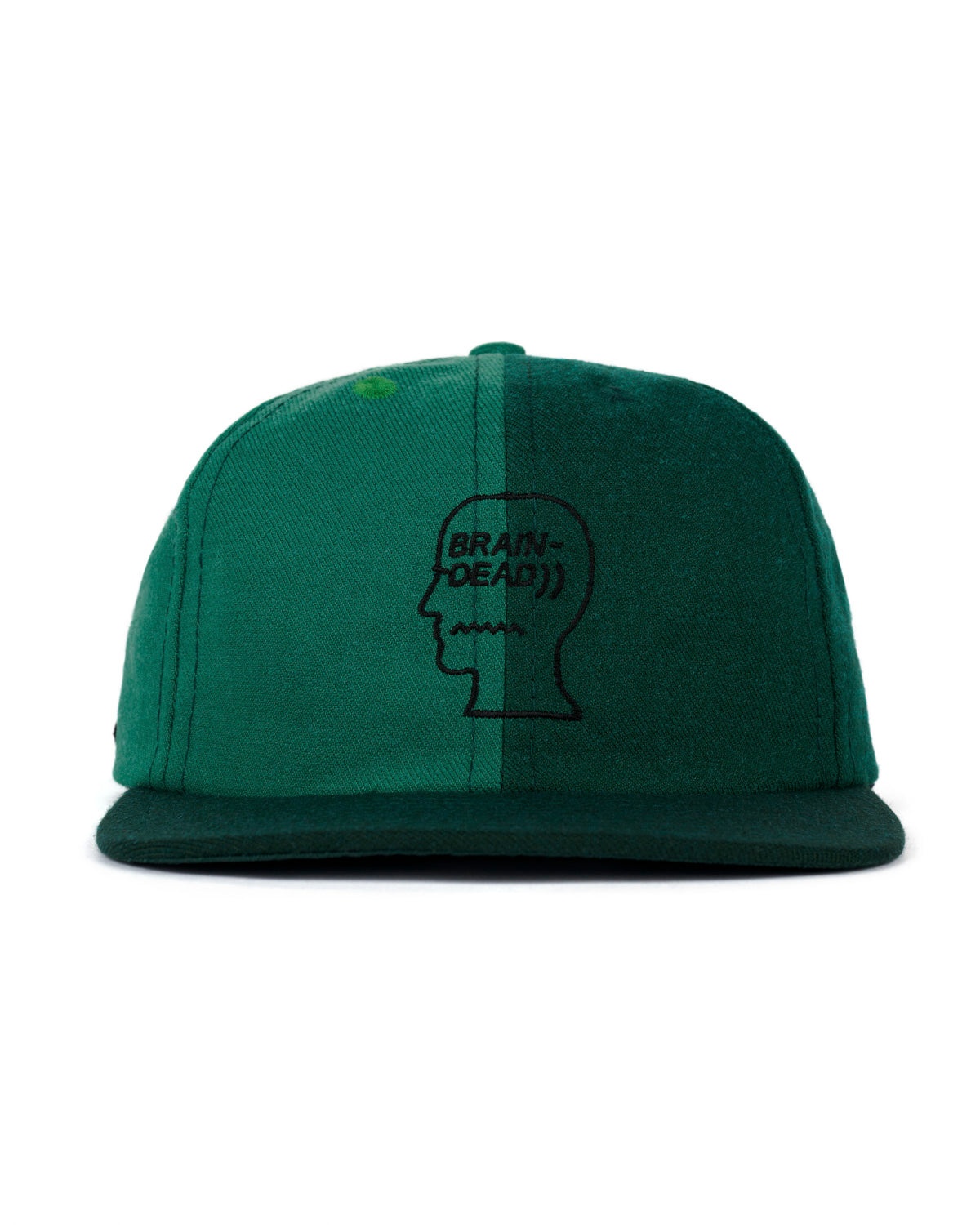 Wool Logohead Split Hat - Green - 1