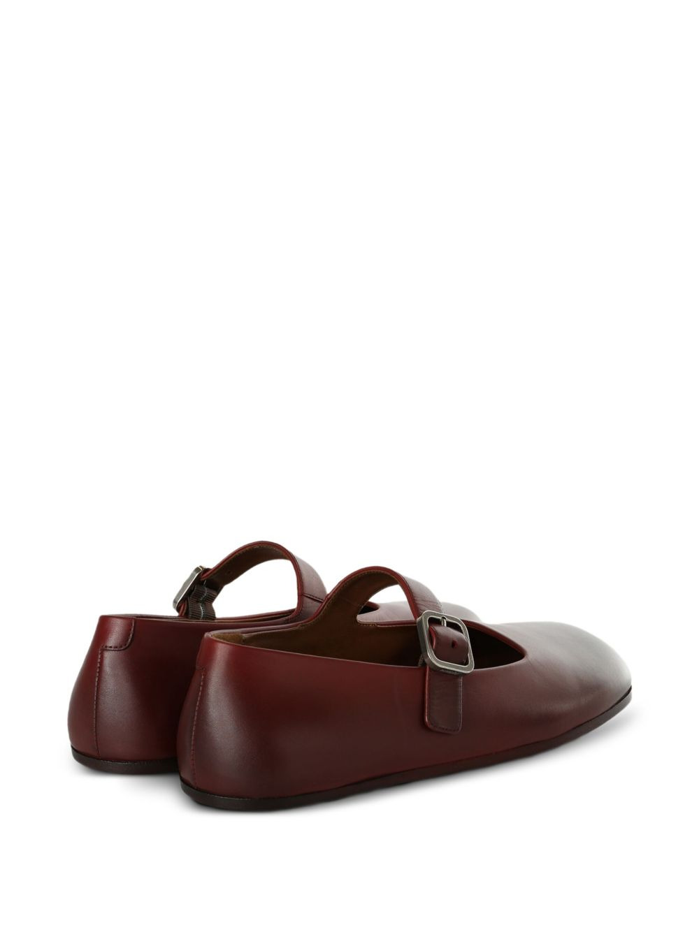 buckle-strap leather loafers - 3