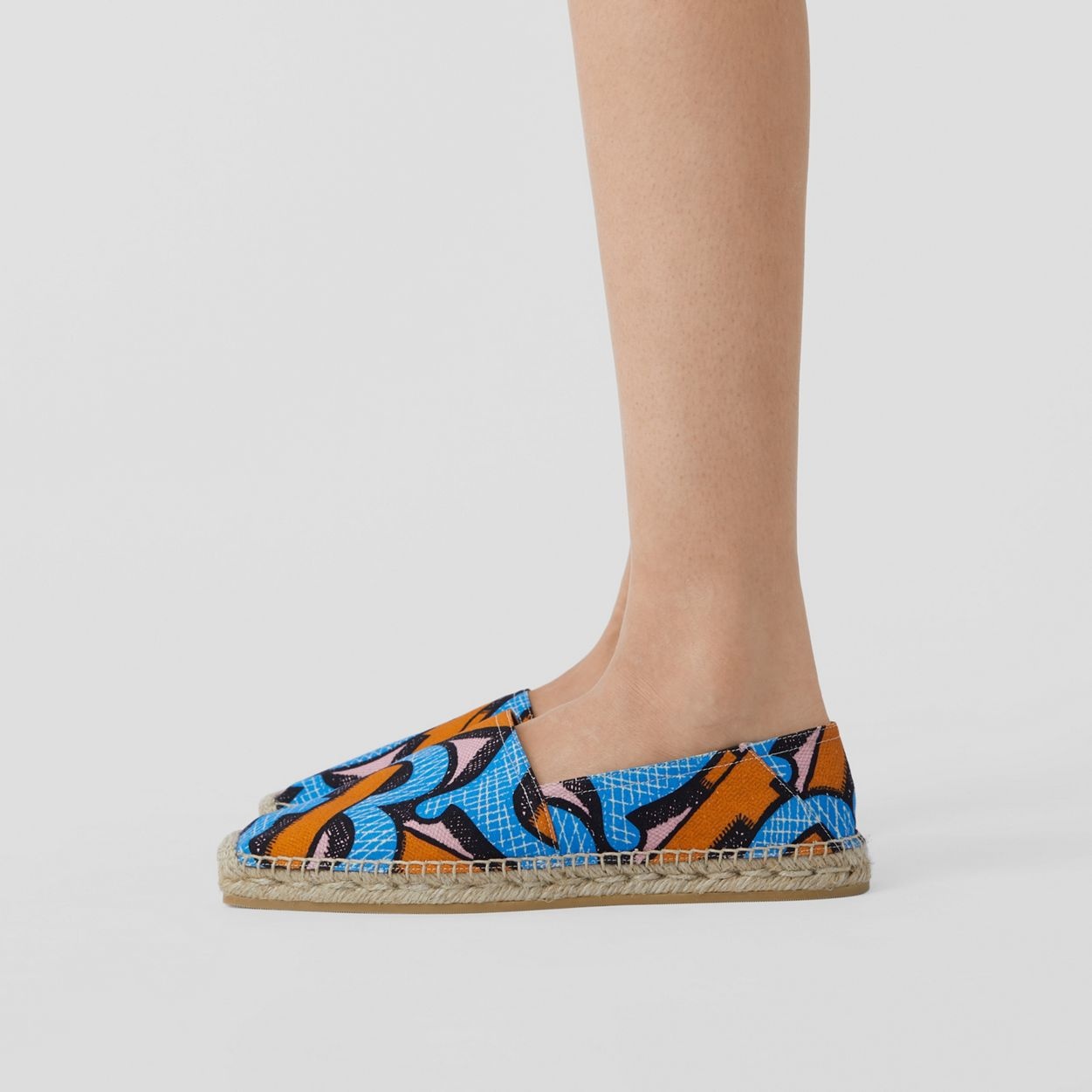 Monogram Print Cotton Canvas Espadrilles - 5