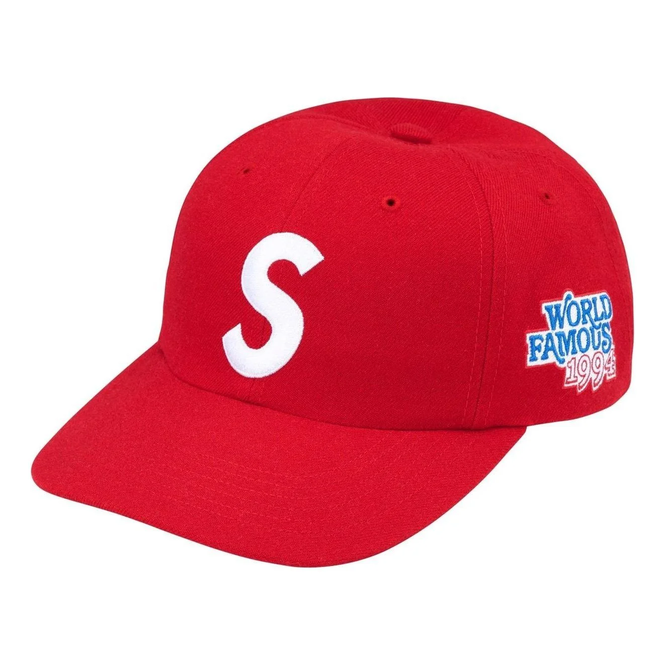 Supreme World Famous S Logo 6-Panel 'Red' SS25H23-RED - 1