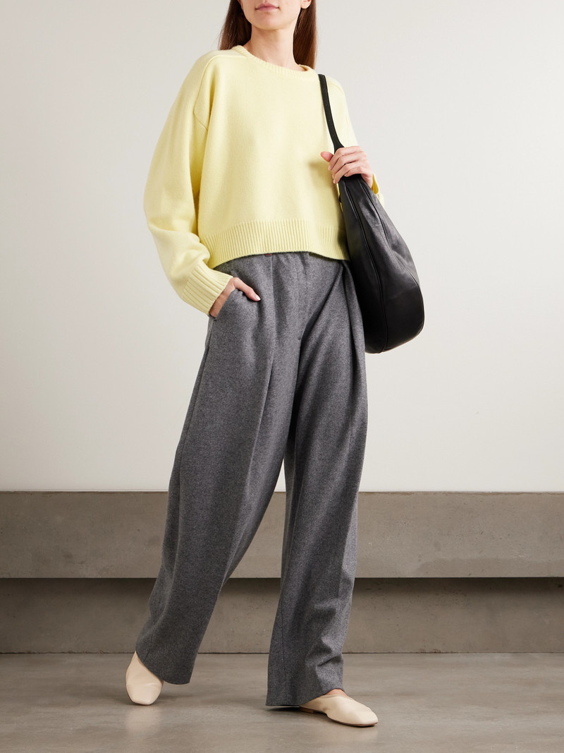 Loulou de Saison Bruzzi Cropped Wool And Cashmere-blend Sweater outlook